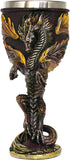 Medieval Flame Dragon Wine Goblet - Fantasy dungeons and dragons Wine Chalice